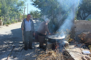 Our adoptive grandparents at Bahar Pansiyon